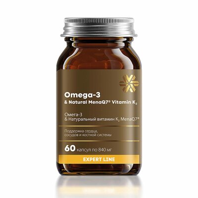 Омега-3 & Натуральный витамин К2 MenaQ7® - Expert Line